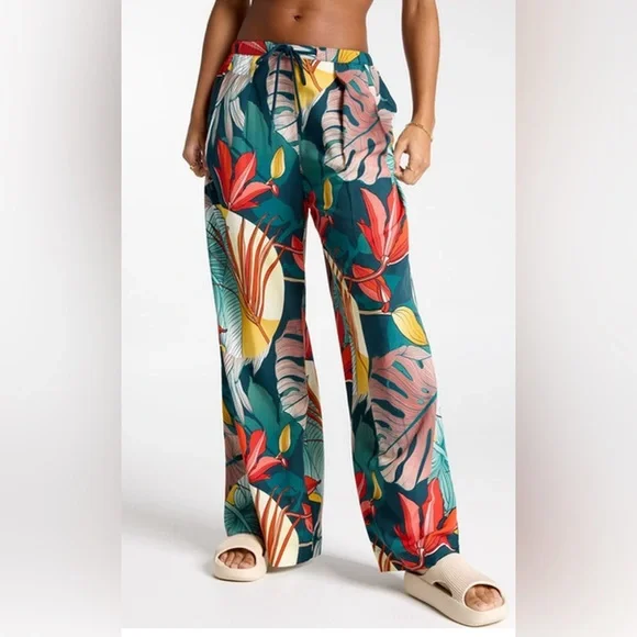 CALIA Women's Pleated Wide Leg Cover Up Pants - Picture 10 of 10